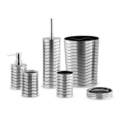 Livivo Stylish 6pc Bathroom And Sink Accessory Set Modern Vanity