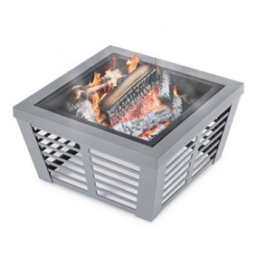 LIVIVO Veneziano 30" Outdoor Fire Pit with BBQ Grill