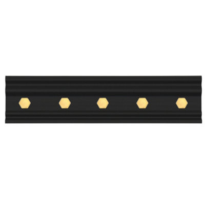 Gold Black Color Modern Decorative Door Wall Mount Coat Hat Hooks