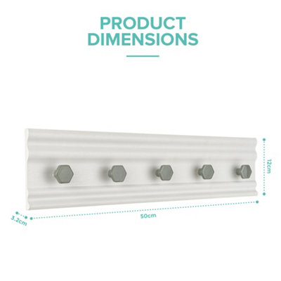 LIVIVO Wall Mounted Floating Coat Rack - Modern, Sleek, Space-Saving ...