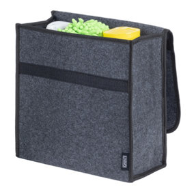 LIVIVO Waterproof Car Boot Organiser - Tall Multi-Pocket Portable Travel Storage Case - Durable Foldable Storage for Car Backseat