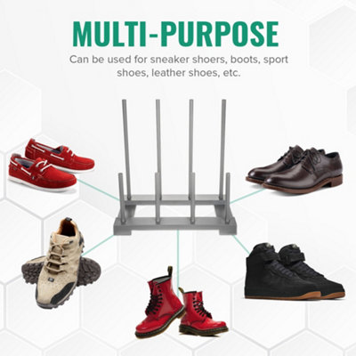 LIVIVO Wellington Boot Holder Rack - Indoor/Outdoor Storage Organiser ...