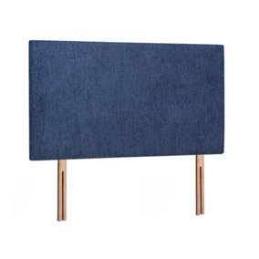 Livorno Strutted Upholstered Headboard 2FT6 Small Single - Chenile Navy