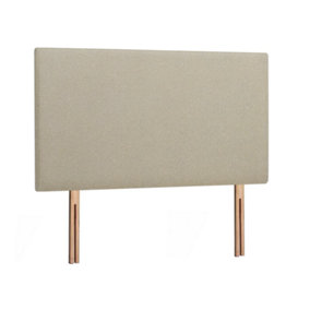 Livorno Strutted Upholstered Headboard 4FT Small Double - Lino Stone