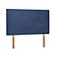 Livorno Strutted Upholstered Headboard 4FT6 Small Double - Chenile Navy