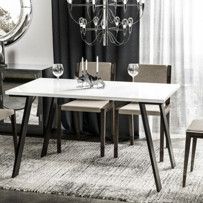 LIWIA Extendable Dining Table 130 210 80 cm Functional Modern Design ...