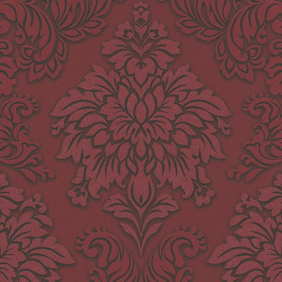 Lizzy London Baroque Damask Wallpaper Red AS Creation 36898-3