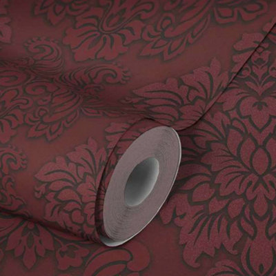 Lizzy London Baroque Damask Wallpaper Red AS Creation 36898-3