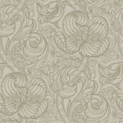 Llewelyn-Bowen Off The Wall Beige Floral LB25112 Wallpaper