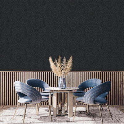 Llewelyn-Bowen Off The Wall Blue Floral LB25154 Wallpaper