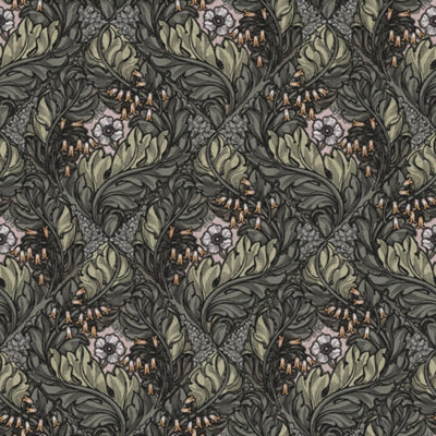 Llewelyn-Bowen Off The Wall Green Floral LB25108 Wallpaper
