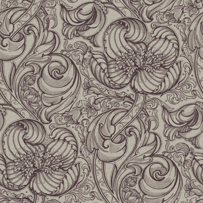 Llewelyn-Bowen Off The Wall Red Floral LB25115 Wallpaper