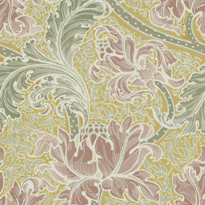 Llewelyn-Bowen Off The Wall Yellow Floral LB25141 Wallpaper