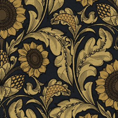 Llewelyn-Bowen Off The Wall Yellow Floral LB25147 Wallpaper