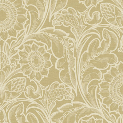 Llewelyn-Bowen Off The Wall Yellow Floral LB25149 Wallpaper