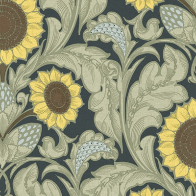 Llewelyn-Bowen Off The Wall Yellow Floral LB25152 Wallpaper