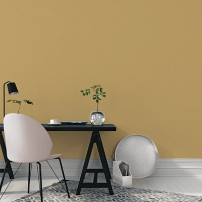Llewelyn-Bowen Off The Wall Yellow Plain Texture LB25127 Wallpaper