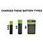 LLOYTRON Compact AA/AAA/9v(PP3) Battery Charger for NiMh/NiCd Rechargeable Batteries, Charge 2-4 Batteries at Once