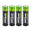 LLOYTRON NiMH Rechargeable AccuPower Batteries AA Size 800mAh 4 Pack