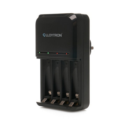 Lloytron Ultra Fast AA/AAA Smart Battery Charger for NiMH Batteries