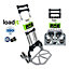 LoadIt 70KG Stair Climber Folding Trolley Sack Truck Barrow, Hand Truck, Bungee Cord, 6 Rubber Wheels ISO & TUV GS Certified.