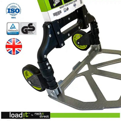 LoadIt Folding Sack Truck 90kg - Heavy Duty Aluminium Sack Barrow, Hand ...