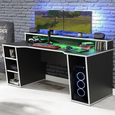 loadout-black-gaming-desk-with-white-trim-and-colour-changing-led