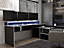 Loadout Black Storage Gaming Desk 3 Shelves with Colour Changing LED