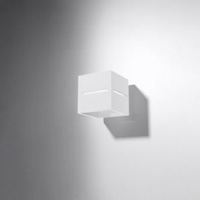Lobo Aluminium White 1 Light Classic Wall Light