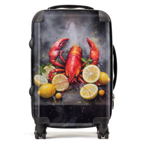 Lobster And Lemons Suitcase - Cabin