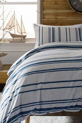 Lobster Creek Portland Brushed Cotton Bedlinen Duvet Sets Blue