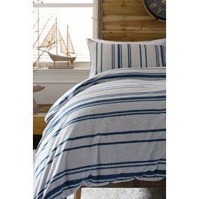 Lobster Creek Portland Brushed Cotton Bedlinen Duvet Sets Blue