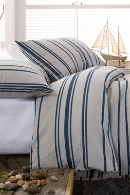 Lobster Creek Portland Brushed Cotton Bedlinen Duvet Sets Blue