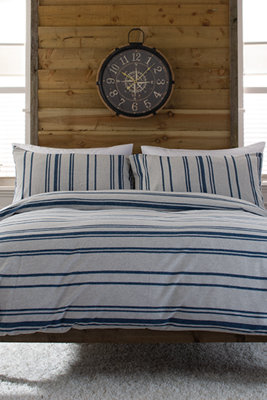 Lobster Creek Portland Brushed Cotton Bedlinen Duvet Sets Blue
