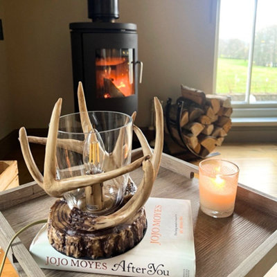 Lochranza Rustic Table Lamp with Clear Shade