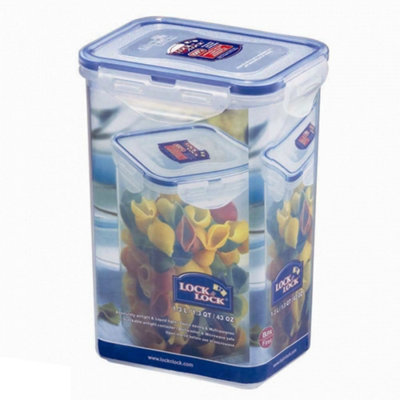 Lock & Lock Food Storage Container Transparent (13.7 x 10.4 x 18.5cm)