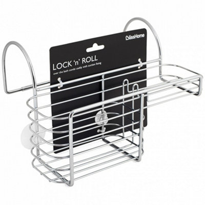Lock n Roll Over The Bath Combi Basket Silver
