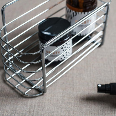 Lock n Roll Rectangular Basket Silver