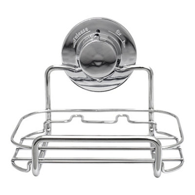 Lock n Roll Soap Dish & Rectangular Basket Set