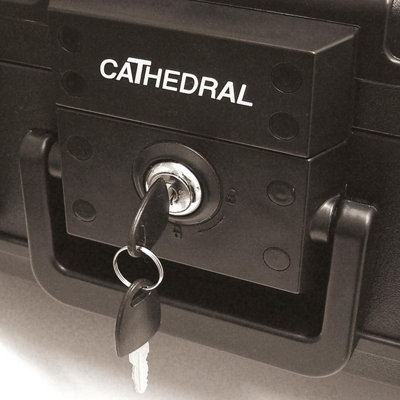 Lockable A4 Fire & Waterproof Deed Box - Portable Fireproof Sealed ...