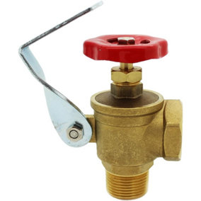Lockable Gate Valve for Bowser Tank. 1" Inch Tap for Fuel, Oil, Diesel and Water Bowser