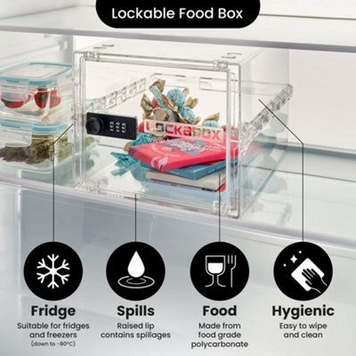 Lockabox One - Everyday Lockable Storage Box for Food, Medicines