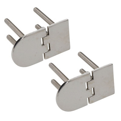 Locker Door Hatch Hinges Marine Stainless Steel Boat Motorhome Polished 2 Pk