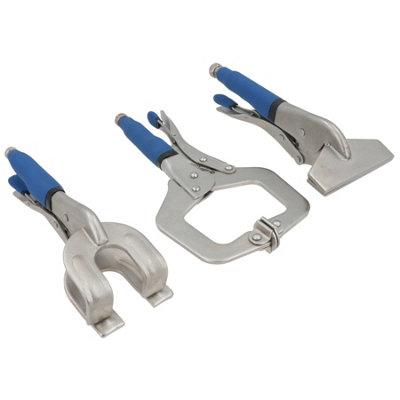 2pc Mini Locking Long Nose Mole Vice Welding Grip Clasp Small Adjustable Pliers | UK