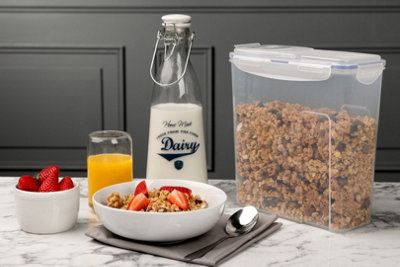 LocknLock Classic Clear Round Plastic Easy Clean Airtight Reusable Food ...