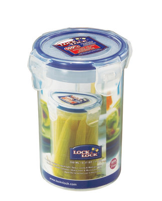 LocknLock Classic Clear Round Plastic Easy Clean Airtight Reusable Food ...