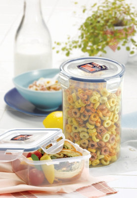 LocknLock Classic Clear Round Plastic Easy Clean Airtight Reusable Food ...