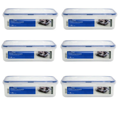 LocknLock Classic Rectangular Food Storage Container 1.6L Airtight Leak ...