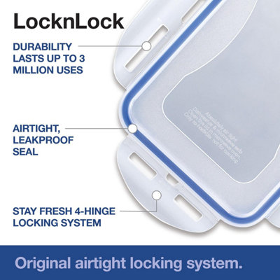 LocknLock Rectangular Classic Food Container 1L (34oz) 207 x 134 x 70mm ...