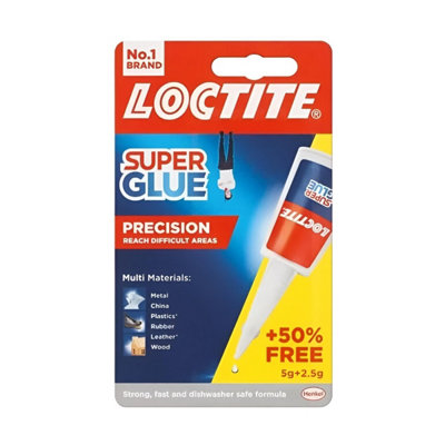 Loctite Precision Glue 7.5g (5g + 50% Free, 4 Pack) - Fast-Acting Clear ...